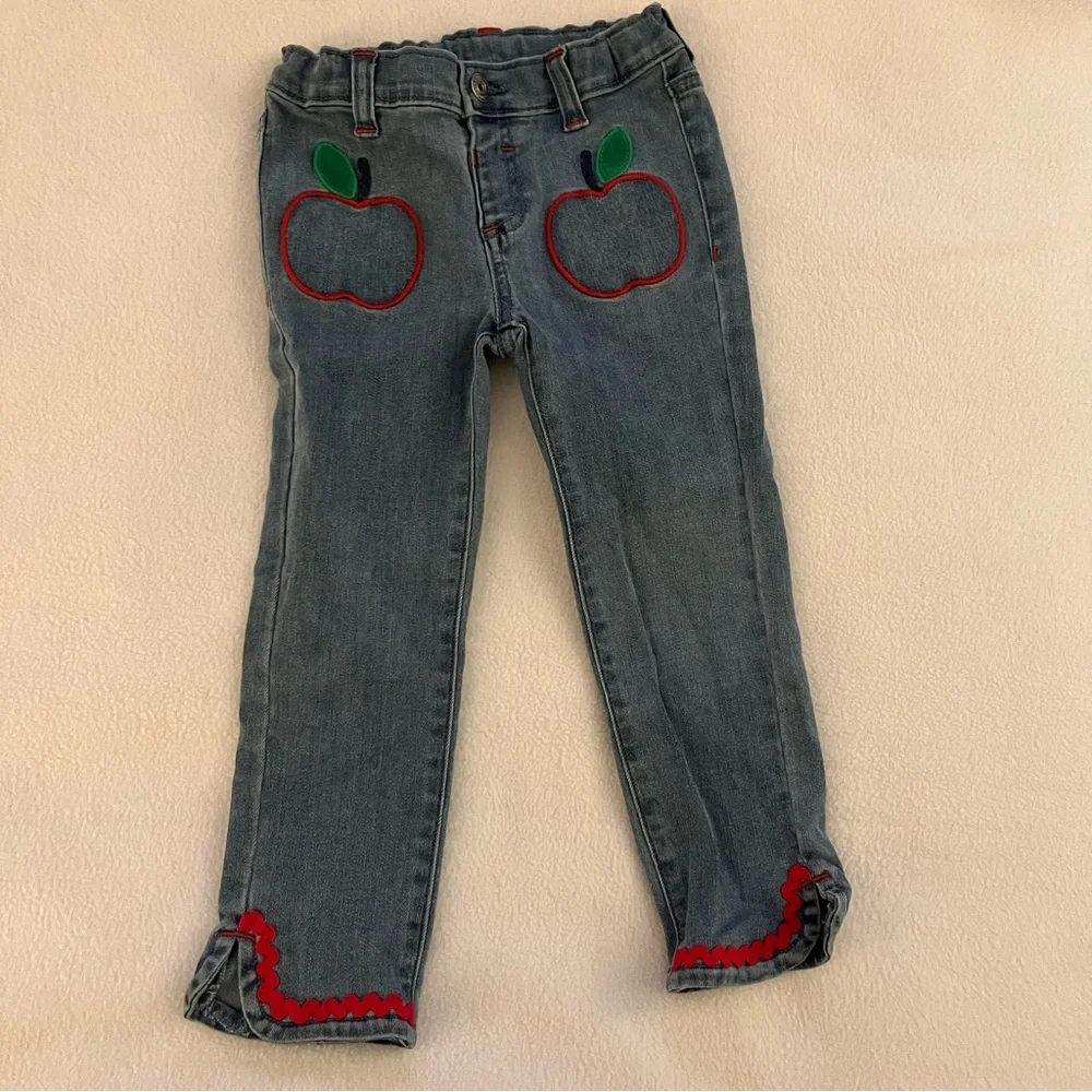 Gymboree Candy Apple Embroidered Jeans